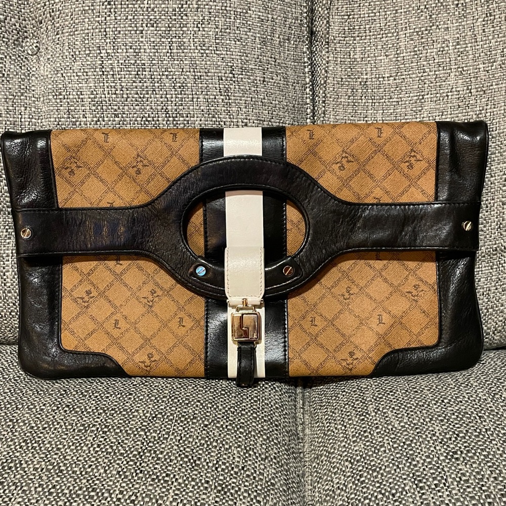 L.A.M.B. Signature Carlisle Foldover Clutch